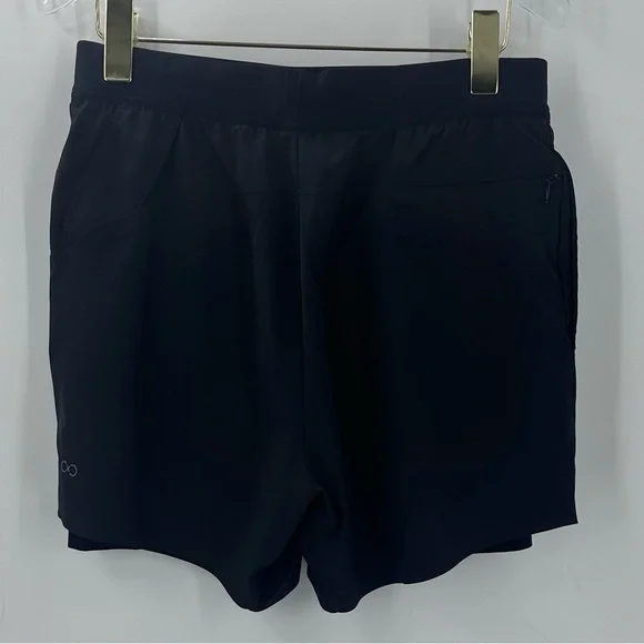 Centric Black Shorts with Spandex Womens Small Black Running Hiking Tennis Golf - Picture 6 of 9